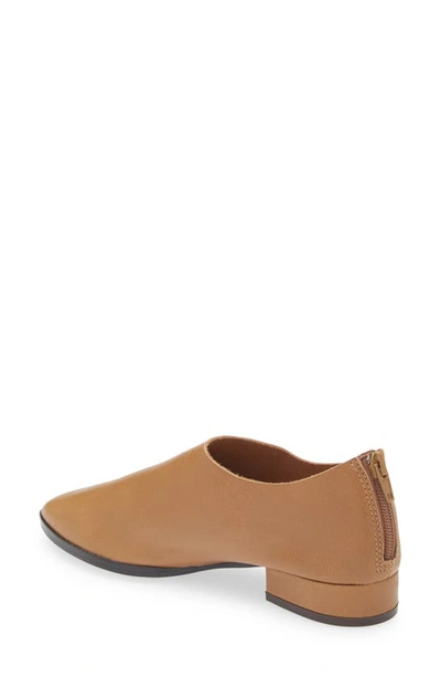 Shop Chocolat Blu Elana Flat In Tan Leather