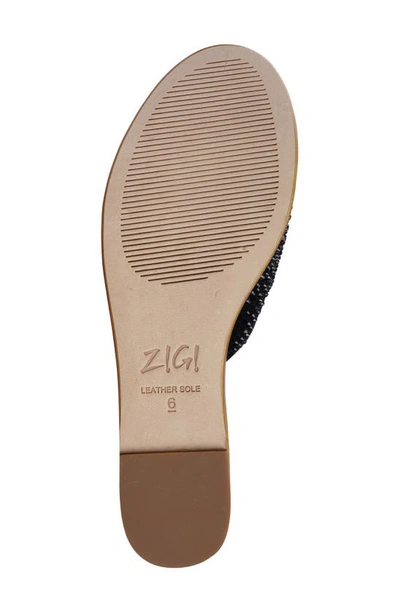 Zigi Amore Platform Wedge Slide Sandal In Blk Suede