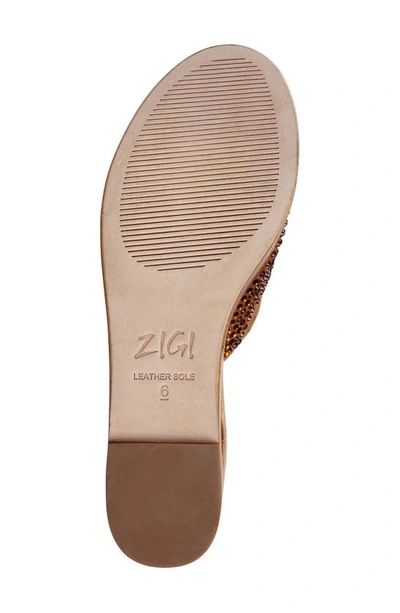 Shop Zigi Amore Platform Wedge Slide Sandal In Ornge Sued