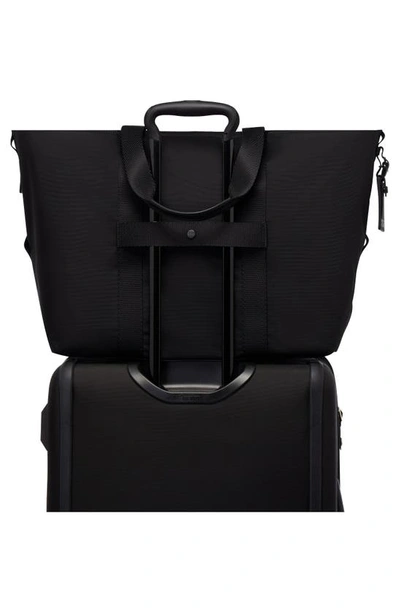 Shop Tumi Large Alpha Bravo Essential East/west Tote In Black