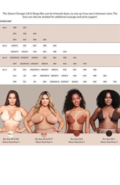 Nood 4-pack Adhesive Bras In No.7 Bronze