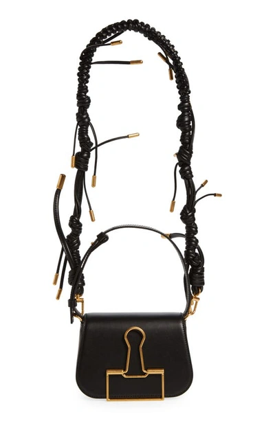 Shop Off-white Skeleton Binder Clip Crossbody Bag In Black