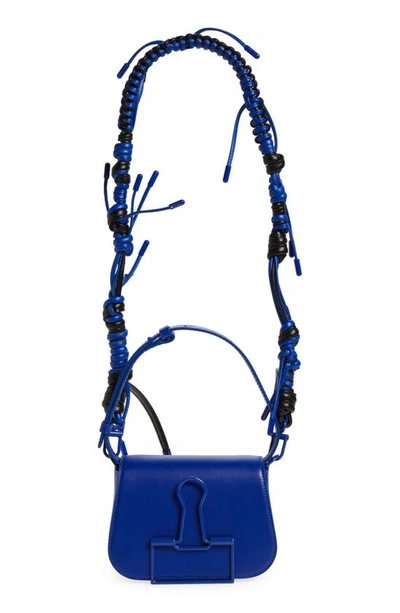 Shop Off-white Skeleton Binder Clip Crossbody Bag In Blue