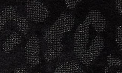 Shop St John Metallic Leopard Jacquard Knit In Black