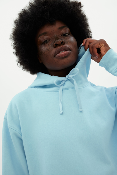 Shop Girlfriend Collective Cerulean 50/50 Classic Hoodie
