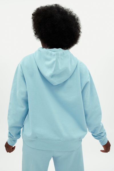 Shop Girlfriend Collective Cerulean 50/50 Classic Hoodie