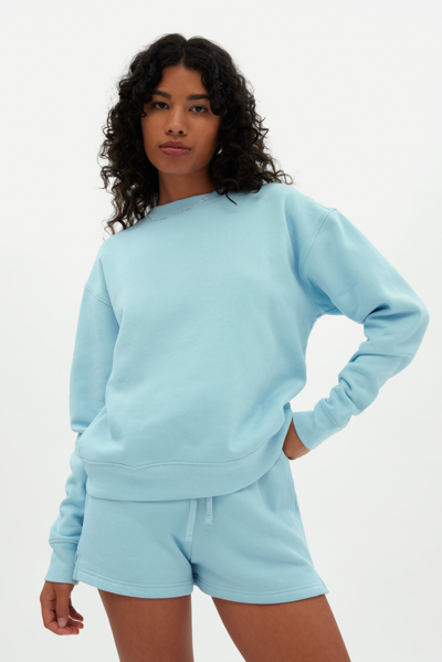 Shop Girlfriend Collective Cerulean 50/50 Classic Sweatshirt