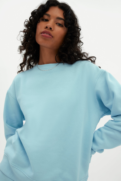 Shop Girlfriend Collective Cerulean 50/50 Classic Sweatshirt