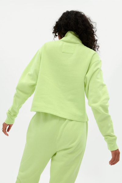 Shop Girlfriend Collective Glow 50/50 Half-zip Sweatshirt