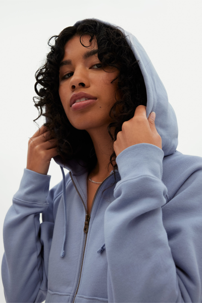 Shop Girlfriend Collective Tempest 50/50 Cropped-zip Hoodie