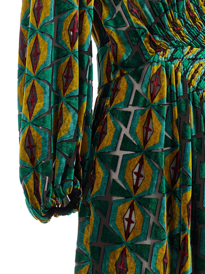Shop La Doublej Camerino Long Dress In Multicolor