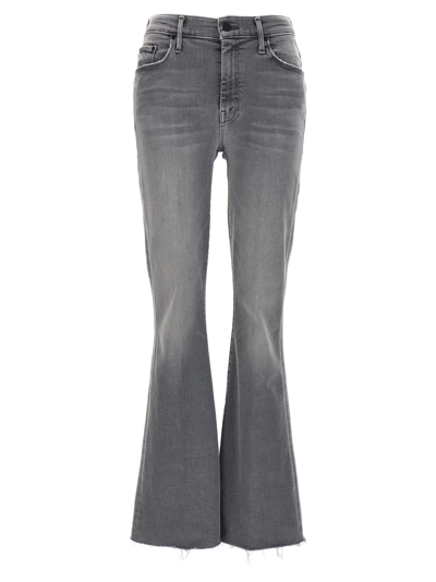 Shop Mother The Weekender Fray Jeans In Gray