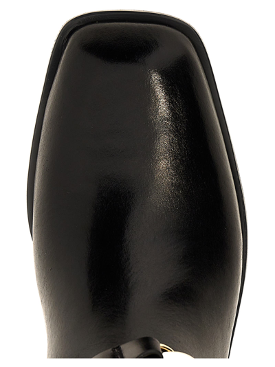 Tory Burch Jessa Riding Square Toe Boots In Black