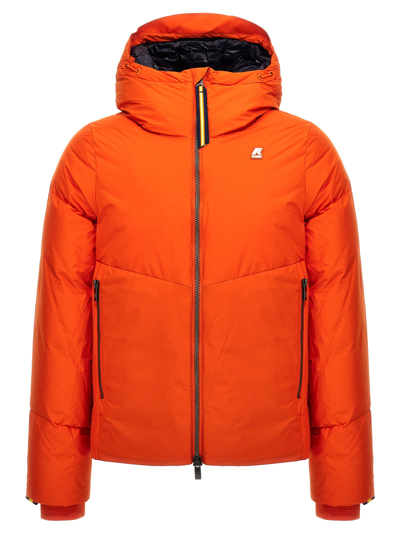 Shop K-way Hugol Thermo Soft Touch Down Jacket In Orange