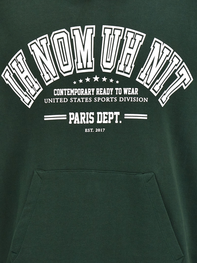 Ih Nom Uh Nit Dark Green College Hoodie In Green