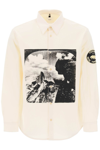 Shop Oamc Yosemite Shirt In Natural White (white)