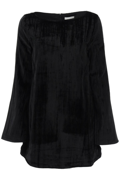 Shop Loulou Studio Alava Mini Tunic Dress In Black (black)