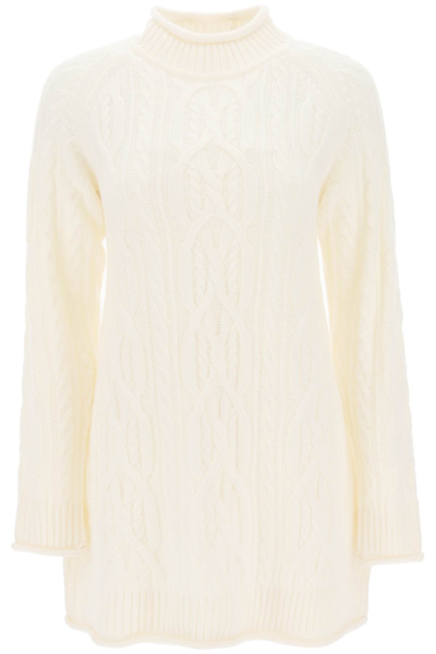 Shop Loulou Studio Layo Cashmere Mini Dress In Ivory (white)