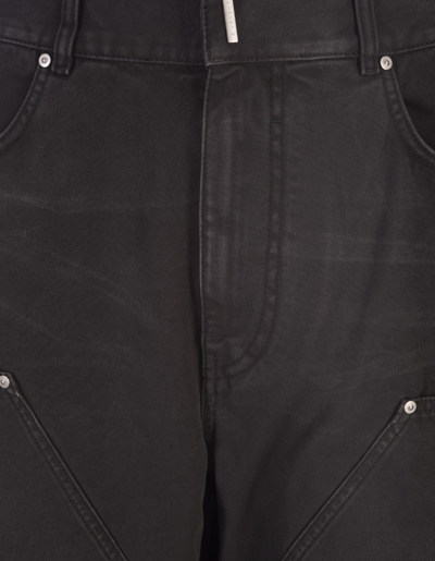 Shop Givenchy Carpenter Jeans In Black Denim In Nero
