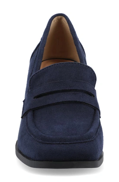 Journee Collection Malleah Loafer Pump In Navy