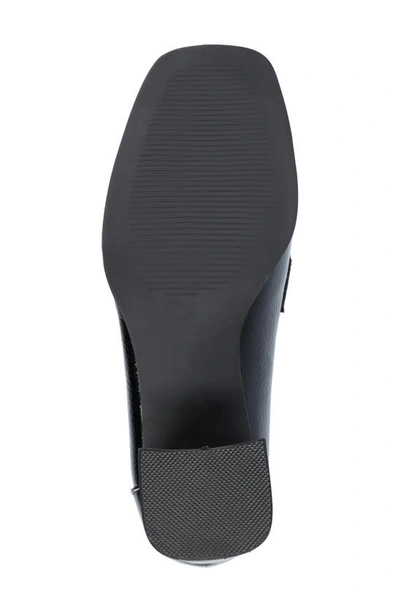 Journee Collection Malleah Loafer Pump In Patent/ Black