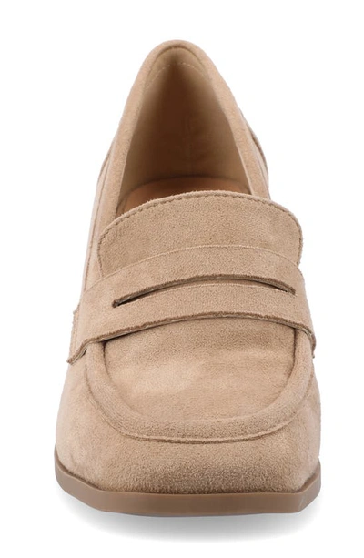 Journee Collection Malleah Loafer Pump In Taupe
