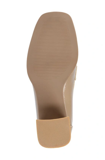 Journee Collection Malleah Loafer Pump In Patent/ Taupe