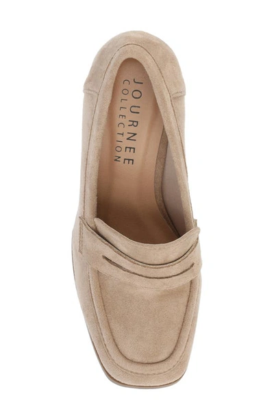 Journee Collection Malleah Loafer Pump In Taupe
