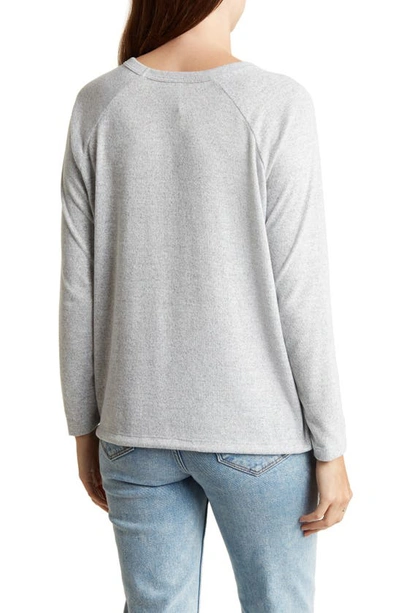 Forgotten Grace Long Sleeve Tunic In Grey
