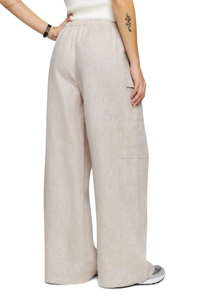 Shop Reformation Ethan Linen Pants In Oatmeal