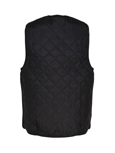 Shop Barbour Quilted Vest/zip Lining In Black