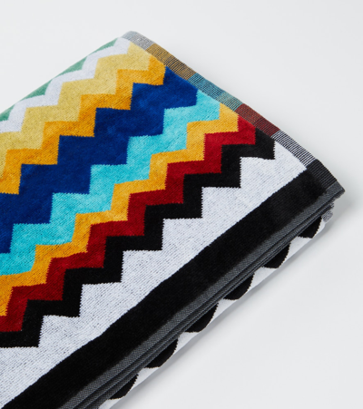 Missoni Zig Zag Cotton Terry Towel In Multicoloured