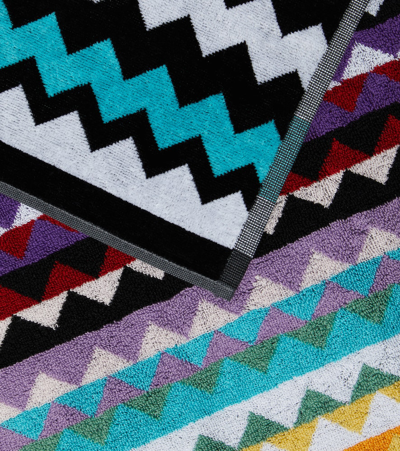 Missoni Zig Zag Cotton Terry Towel In Multicoloured