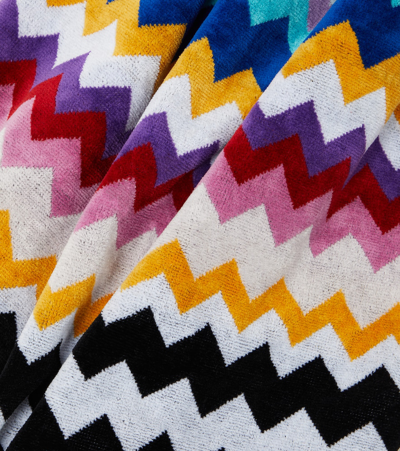 Shop Missoni Zig Zag Cotton Terry Towel In Multicoloured