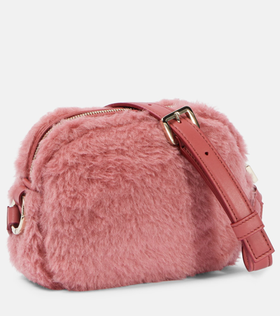Max Mara Small Teddy Camera Bag In Pink