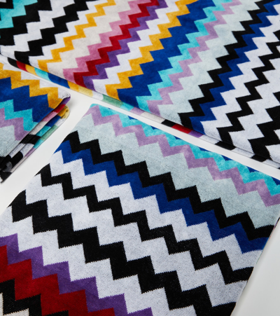 Missoni Cyrus Set Of 3 Cotton Towels In Multicoloured