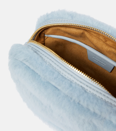 Max Mara Small Teddy Camera Bag In Blue