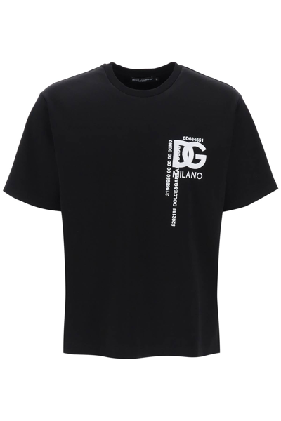 Shop Dolce & Gabbana T-shirt With Embroidery And Prints Men In Black