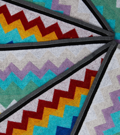 Missoni Cyrus Set Of 6 Cotton Face Towels In Multicoloured