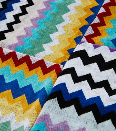 Missoni Zig Zag Set Of 2 Cotton Terry Towels In Multicoloured