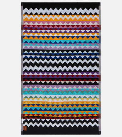 Missoni Zig Zag Set Of 2 Cotton Terry Towels In Multicoloured