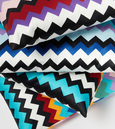 Shop Missoni Cyrus Cotton Cushion In Multicoloured