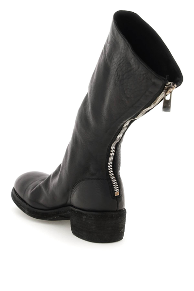 Shop Guidi Leather Mid-calf Boots Women In Black