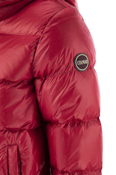 Shop Colmar Down Jacket With Detachable Hood In Red