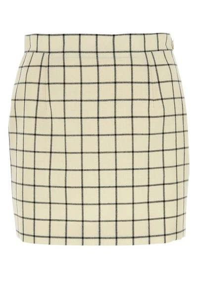 Shop Marni Woman Embroidered Wool Mini Skirt In Multicolor