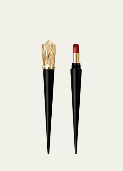 Shop Christian Louboutin Rouge Stiletto Lumi Matte Lipstick In Dirty Red