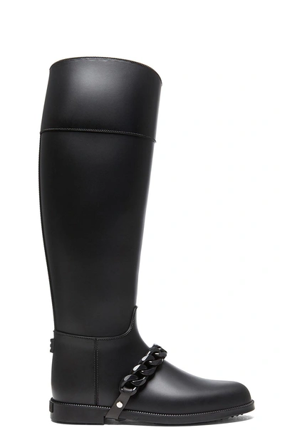 Shop Givenchy Eva Rain Pvc Boots With Chain Detail In Black