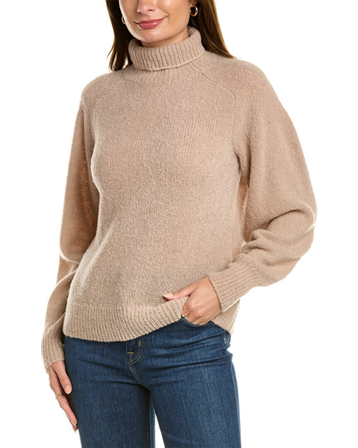 Shop Lafayette 148 New York Stand-collar Wool-blend Sweater