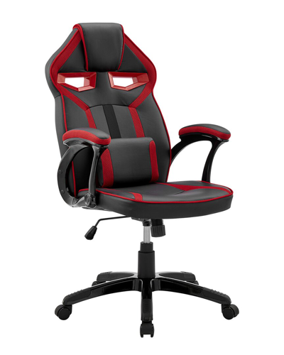 Armen Living Aspect Adjustable Racing Gaming Chair In Black