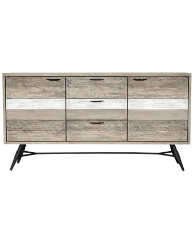Armen Living Bridges Sideboard Buffet Cabinet In Grey